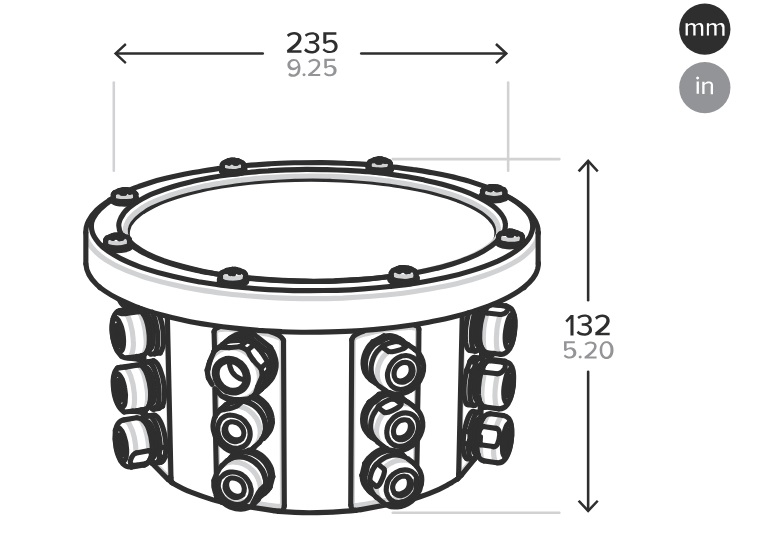 Drawing of JT fountain Cable Inlet